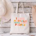 I Like Animals More Than People Sarcastic Introvert Canvas Tote Bag I Like Animals More Than People Sarcastic Introvert Canvas Tote Bag