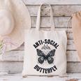 Anti-Social Butterfly Awkward Introvert Homebody Humor Canvas Tote Bag Anti-Social Butterfly Awkward Introvert Homebody Humor Canvas Tote Bag