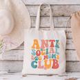 Anti Social Dog Moms Club Introvert Dog Mom Retro Men Women Canvas Tote Bag