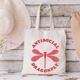 Antisocial Dragonfly Introvert Humor Nature Insect Graphic Canvas Tote Bag Antisocial Dragonfly Introvert Humor Nature Insect Graphic Canvas Tote Bag