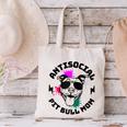 Antisocial Pit Bull Mom Pittie Introvert Dog Lover Pit Bull Raglan Baseball Tee Canvas Tote Bag