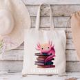Axolotl Book Lover Librarian Reading Library Readers Canvas Tote Bag