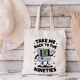 Take Me Back To The Nineties 90's Retro Gamer Nostalgia Canvas Tote Bag