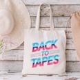 Back To Tapes Retro Cassette Mixtape 80s Nostalgia Canvas Tote Bag