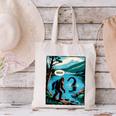 Bigfoot Sasquatch Loch Ness Monster Introvert Bruh Canvas Tote Bag
