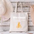 Bike-Trovert Bicycle Humor Definition Introvert Canvas Tote Bag