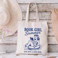Book Girl Summer Canvas Tote Bag Book Girl Summer Canvas Tote Bag