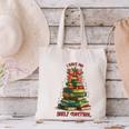 Book Lover Christmas Tree I Have No Shelf Control Canvas Tote Bag