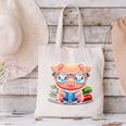 Book Lover Reading Pig Canvas Tote Bag Book Lover Reading Pig Canvas Tote Bag
