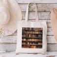Book Book Shelves Library Canvas Tote Bag
