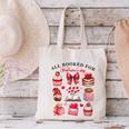 All Booked For Valentine's Day Book Lover Bookworm Bookish Canvas Tote Bag