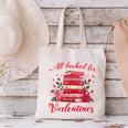 All Booked For Valentines Librarian Book Lover Teacher Canvas Tote Bag