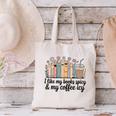 I Like My Books Spicy & My Coffee Icy Lover Bookworm Premium Canvas Tote Bag I Like My Books Spicy & My Coffee Icy Lover Bookworm Premium Canvas Tote Bag