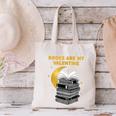 Books Are My Valentine Cute Book Lover Valentine's Day Canvas Tote Bag