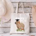 Capy Last Day Of School Capybara Graduation Quote Canvas Tote Bag