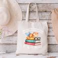 Cats And Books Easily Distracted By Book & Cat Lover Men Women Kids Canvas Tote Bag