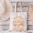 Chai And A Good Book Lover Reading Chai Tea Chai Latte Canvas Tote Bag Chai And A Good Book Lover Reading Chai Tea Chai Latte Canvas Tote Bag