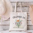 Chapter 34 Book Lovers & Readers 34th Birthday Wildflowers Premium Tri-Blend Canvas Tote Bag