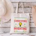 Christmas Inventing Team Inventing Introvert Xmas Canvas Tote Bag Christmas Inventing Team Inventing Introvert Xmas Canvas Tote Bag