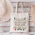 Christmas Sarcastic Introvert Holiday Shirt Canvas Tote Bag
