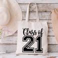 Class Of 2021 Senior 21 Cool Graduation Canvas Tote Bag