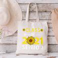 Class Of 2021 Senior Graduation Sunflower Canvas Tote Bag