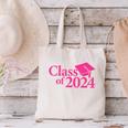 Class Of 2024 Pink For Girls And Women Graduation Canvas Tote Bag