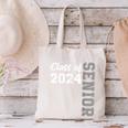 Class Of 2024 Senior 24 Shirt High School Graduation Party Canvas Tote Bag