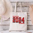 Class Of 2024 Senior Back To School Vintage Graduation Tee Canvas Tote Bag