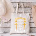 Class Of 2025 Senior Graduation Cross Quote Faith In God Canvas Tote Bag