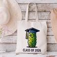 Class Of 2026 Graduation Pickle Trendy Graduate Humor Canvas Tote Bag
