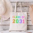 Class Of 2031 High School Graduation Date Kindergarten Shirt Canvas Tote Bag
