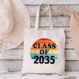 Class Of 2035 Senior Graduate Retro Graduation Canvas Tote Bag