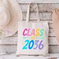 Class Of 2036 First Day Kindergarten Grow With Me Graduation Canvas Tote Bag