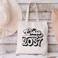 Class Of 2037 Senior Retro 2037 Grad Graduate Graduation Canvas Tote Bag