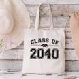 Class Of 2040 Grow With Me Graduation First Day Of School Canvas Tote Bag