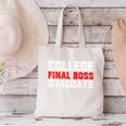 College Final Boss Graduate University Grad Gamer Graduation Canvas Tote Bag