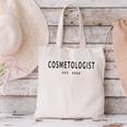 Cosmetologist Est 2026 Beauty School Cosmetology Graduation Canvas Tote Bag
