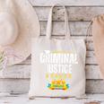 Criminal Justice Degree Graduation Senior Celebration Grad Canvas Tote Bag