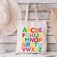Cute ABCs Shirt Alphabet Colorful Letters Reading Books Kids Canvas Tote Bag