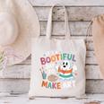 Cute Ghost Book Halloween Spooky Boo School Art Teacher Canvas Tote Bag
