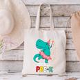 Cute Magical Ballerina Dino Unicorn Pre-K Graduation Canvas Tote Bag