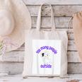 Cute Puppy With a Quote For Introverts Canvas Tote Bag