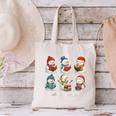 Cute Snowman Reading Books Christmas Winter Book Lover Canvas Tote Bag