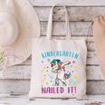 Dabbing Kindergarten Unicorn Graduation Class 2021 Nailed It Canvas Tote Bag