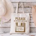 Dad Joke I'm From The 1900s Old Floppy Disk Programmer Canvas Tote Bag
