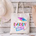 My Daddy Did It Tee Graduation Graduated Dad Proud Children Canvas Tote Bag