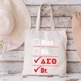 Delta Sigma Theta Sorority Delta Doctor Graduation Canvas Tote Bag