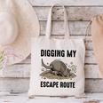 Digging My Escape Route Armadillo Introvert Humor Canvas Tote Bag Digging My Escape Route Armadillo Introvert Humor Canvas Tote Bag