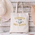 Earned Not Given Police Academy Graduation Police Officer Canvas Tote Bag